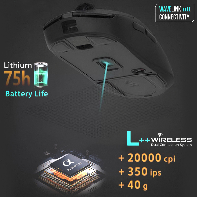ماوس گیمینگ دوگانه بیسیم و باسیم ای فورتک مدل R72_ULTRA