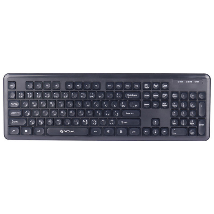 کیبورد و ماوس بی سیم نوا مدل NKM-1402WL