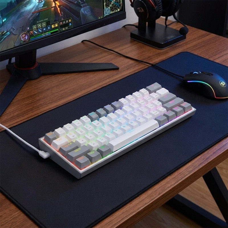 کیبورد مخصوص بازی ردراگون مدل Fizz K617 RGB