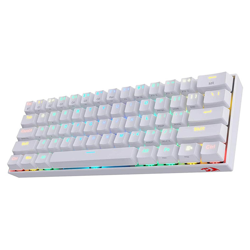 کیبورد مخصوص بازی ردراگون مدل FIZZ K617-GREY/WHITE