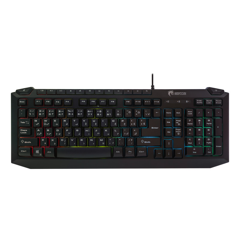 کیبورد گیمینگ گرین مدل GK701-RGB نورپردازی RGB Full-Size