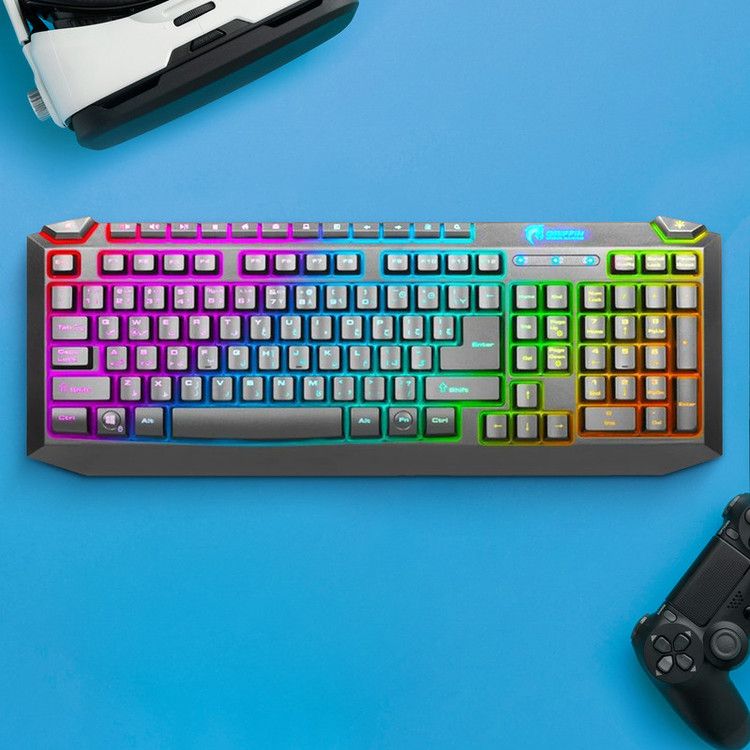 کیبورد گیمینگ گرین مدل GK701-RGB نورپردازی RGB Full-Size