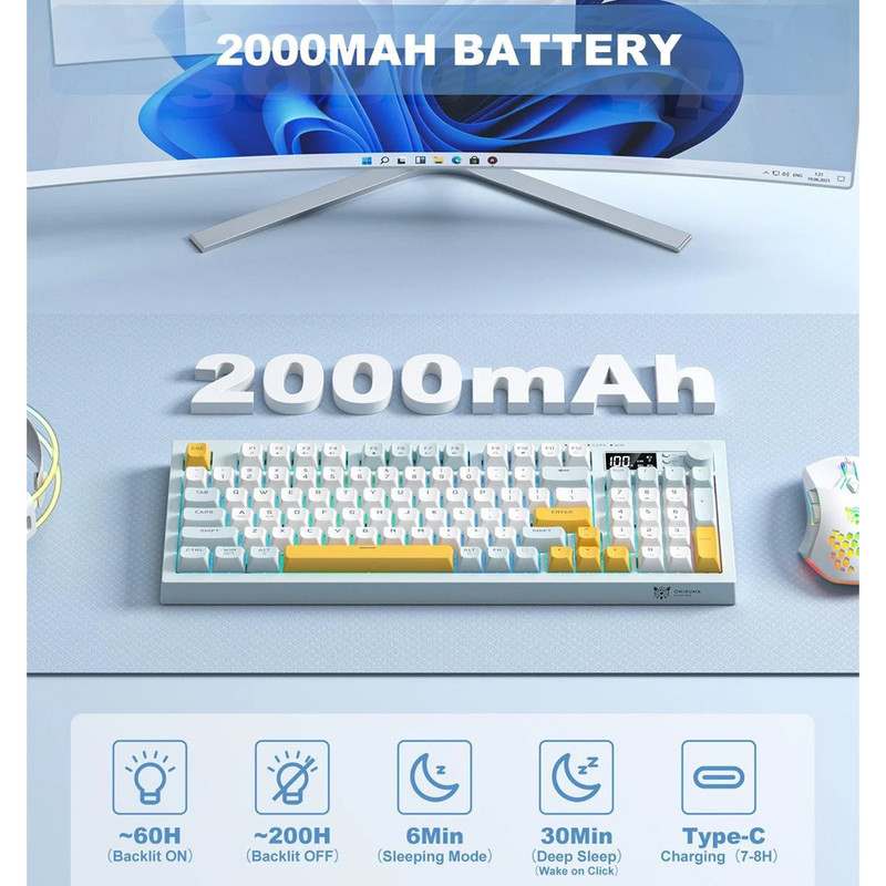 کیبورد بیسیم گیمینگ اونیکوما مدل G80
