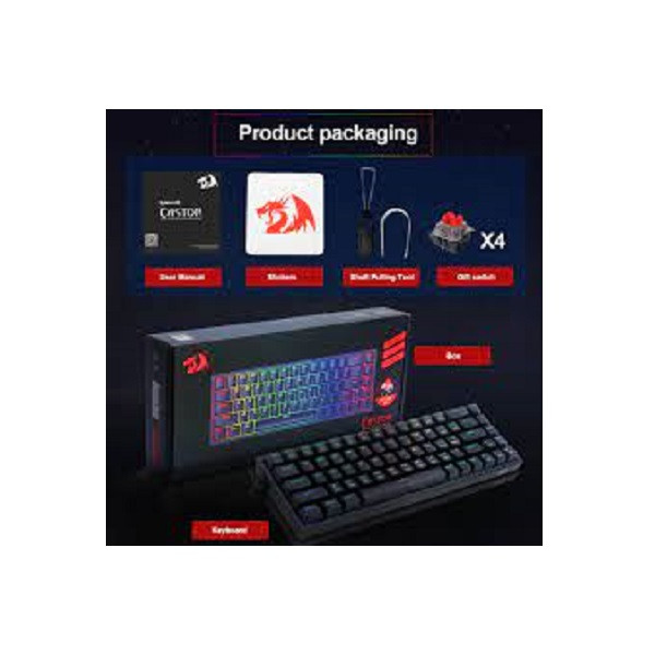 کیبورد مخصوص بازی ردراگون مدل K631 BRW RGB