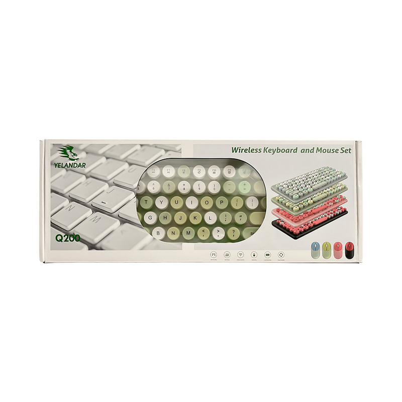 کیبورد و موس بی سیم ی لاندار مدل Q200