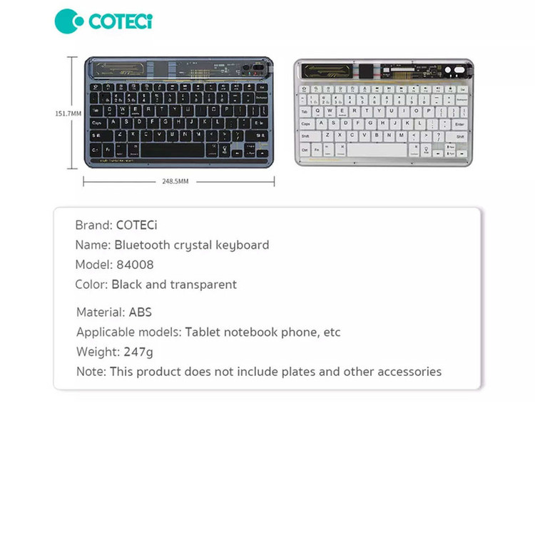 کیبورد بیسیم کوتتسی مدل 84008