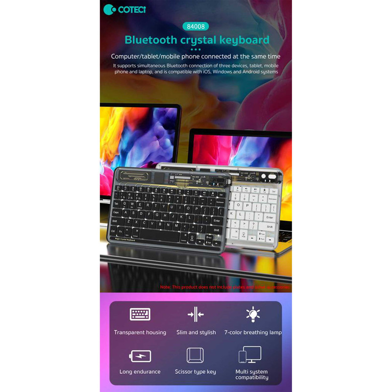 کیبورد بیسیم کوتتسی مدل 84008