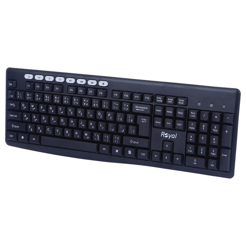کیبورد و ماوس بی سیم رویال مدل RKM-870