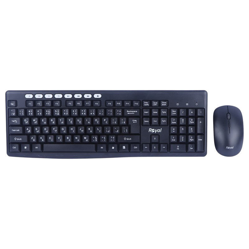 کیبورد و ماوس بی سیم رویال مدل RKM-870