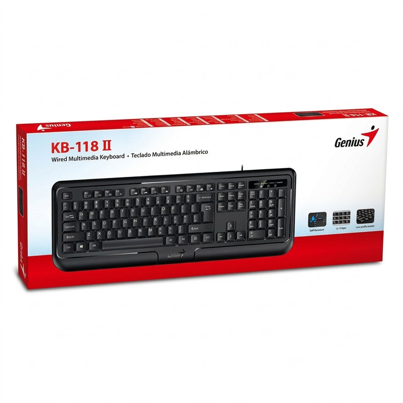 کیبورد سیمی جنیوس مدل KB-118 II AI
