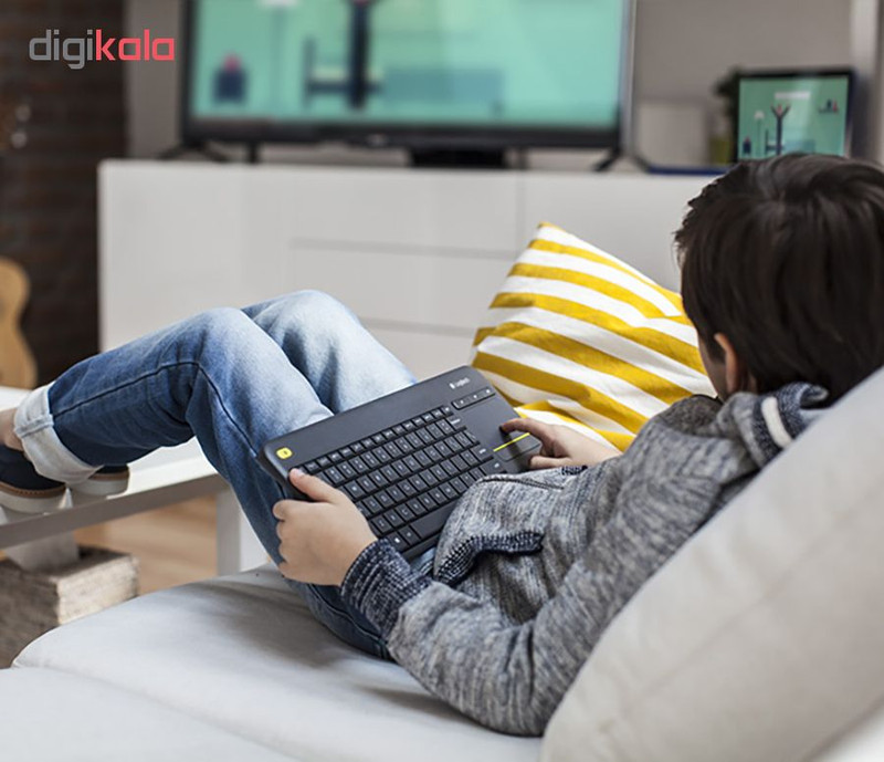 کیبورد بی سیم لاجیتک مدل K400 Plus با حروف فارسی