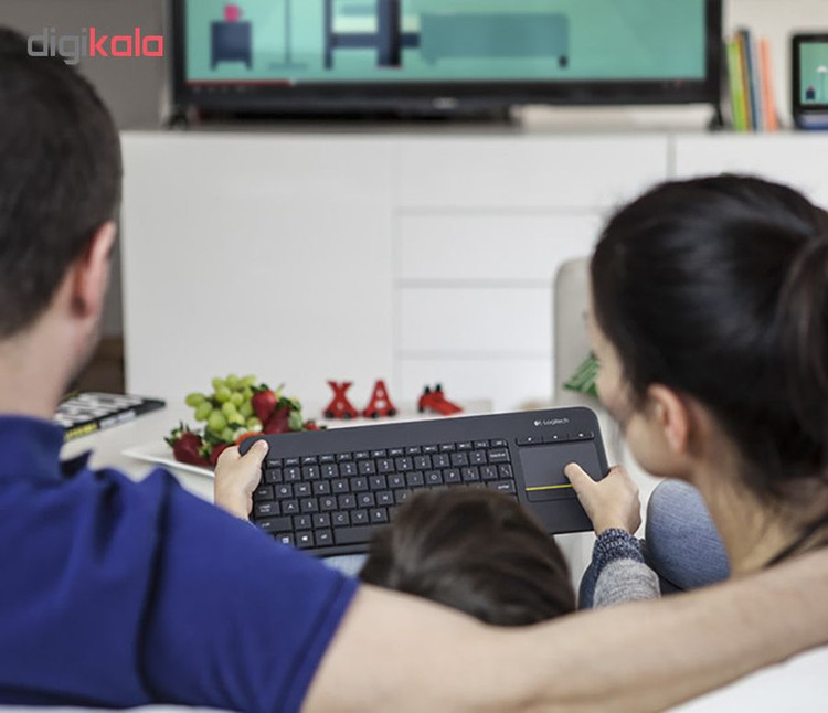 کیبورد بی سیم لاجیتک مدل K400 Plus با حروف فارسی