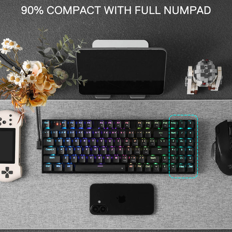 کیبورد گیمینگ ردراگون مدل GHOSTBLADE K735