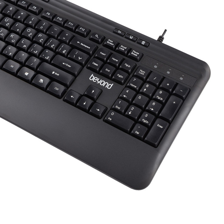 کیبورد سیم دار بیاند مدل BK-9100silent