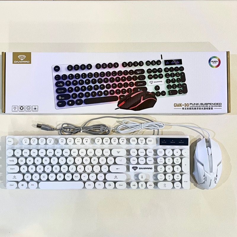 کیبورد و ماوس گیمینگ دیوایپارد مدل GMK-30