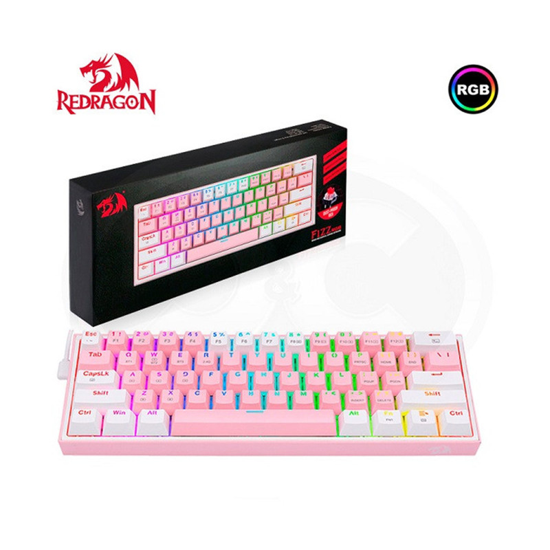 کیبورد مخصوص بازی ردراگون مدل K616 FIZZ PRO RGB