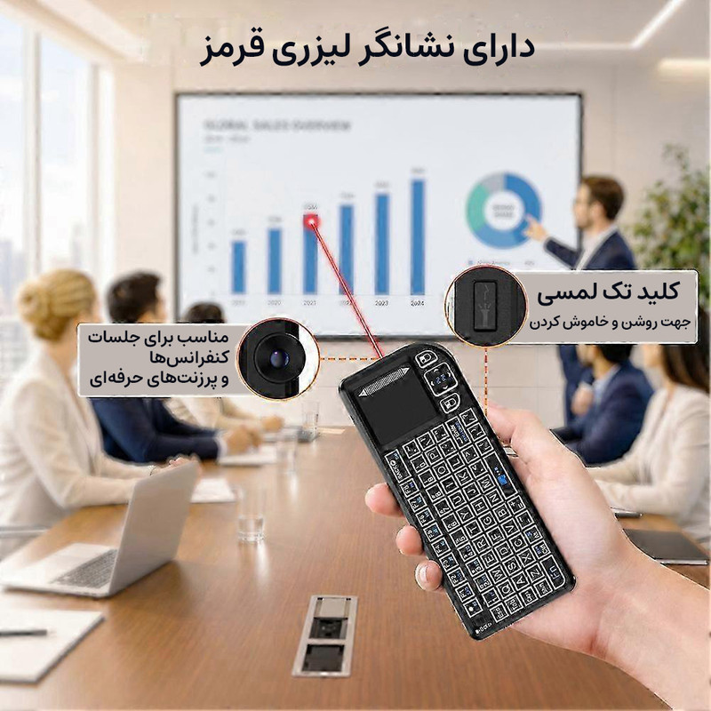 مینی کیبورد بیسیم مجنتیک مدل M15