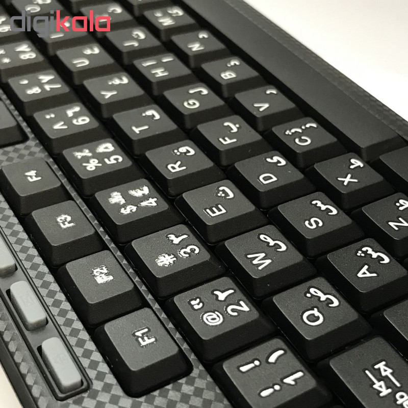 کیبورد و ماوس بی سیم پاورمدیا مدل KBM-6122W