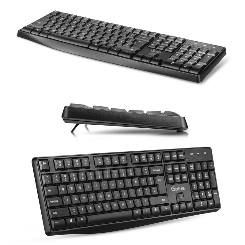 کیبورد و ماوس بی سیم جی پلاس مدل GMK-C340D