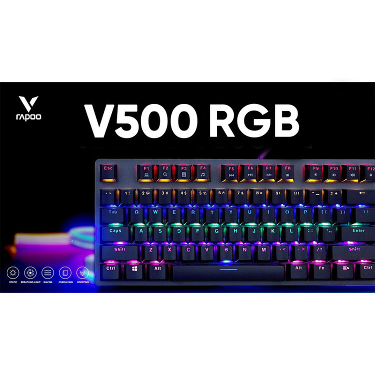 کیبورد مخصوص بازی رپو مدل V500 RGB