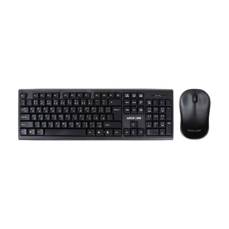 کیبورد و ماوس بی سیم گرین لاین مدل GNWS24GKEYMBK