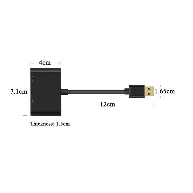 مبدل USB 3.0 به HDMI / VGA مدل 2021
