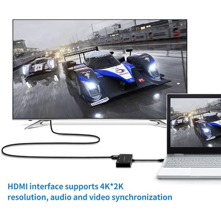 مبدل USB-C به HDMI/VGA/AUX/USB3.0 اونتن مدل OTN-9573S