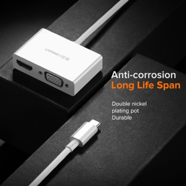 مبدل USB -C به VGA/HDMI یوگرین مدل 30843-MM123