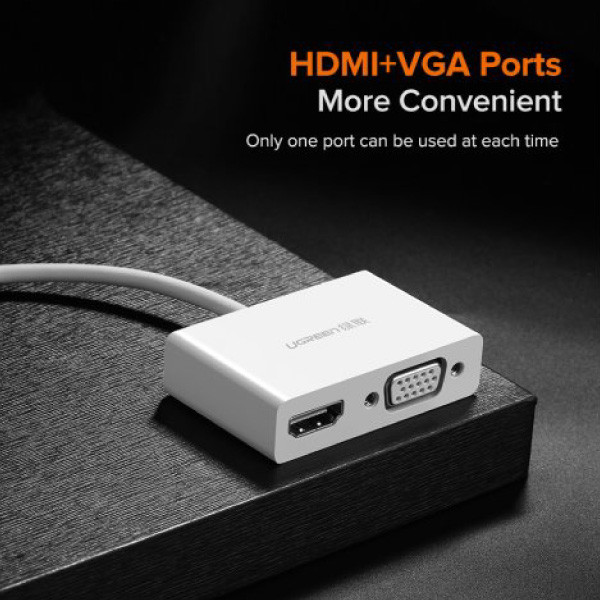 مبدل USB -C به VGA/HDMI یوگرین مدل 30843-MM123