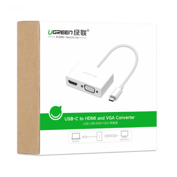 مبدل USB -C به VGA/HDMI یوگرین مدل 30843-MM123