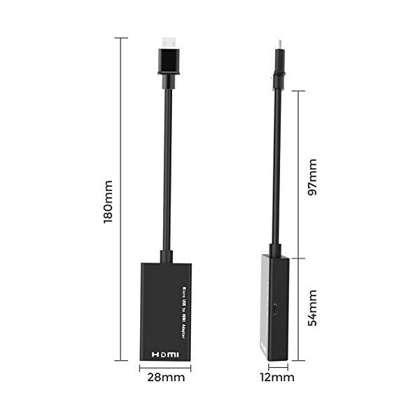 مبدل micro USB به HDMI ام اچ ال مدل B08P9MGGZV