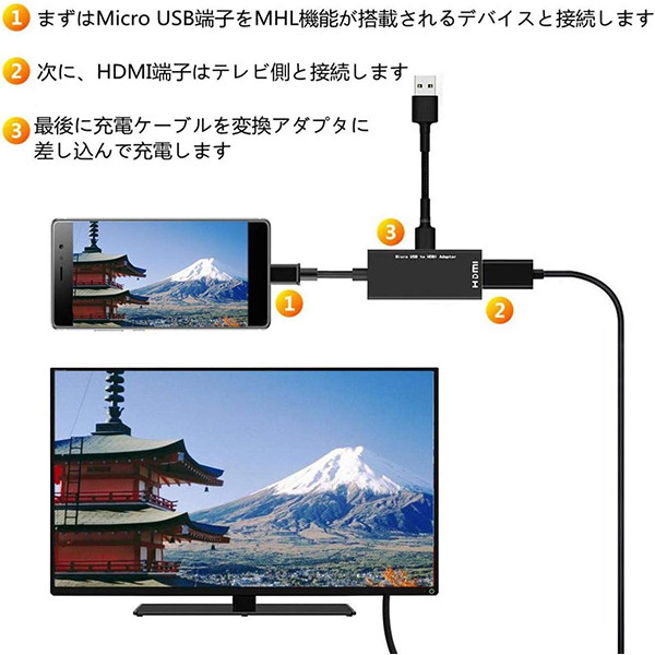 مبدل micro USB به HDMI ام اچ ال مدل B08P9MGGZV