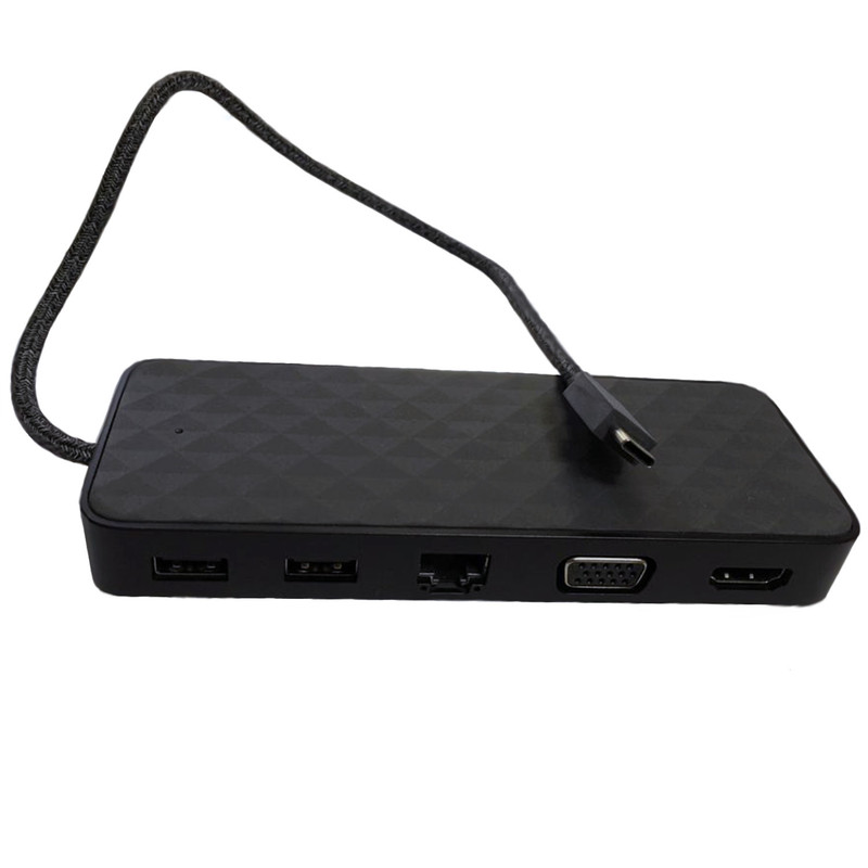 مبدل USB-C به HDMI / VGA / LAN / USB-C / USB-A اچ پی مدل Travel Dock