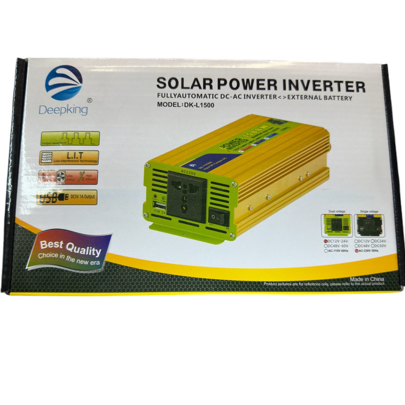 مبدل برق خودرو دیپ کینگ مدل 12V-TO-220V-1500W