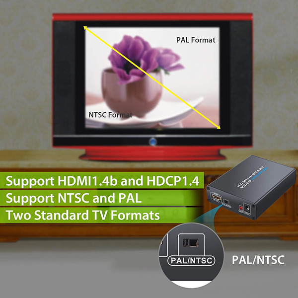 مبدل HDMI به SCART مدل XUNVC393