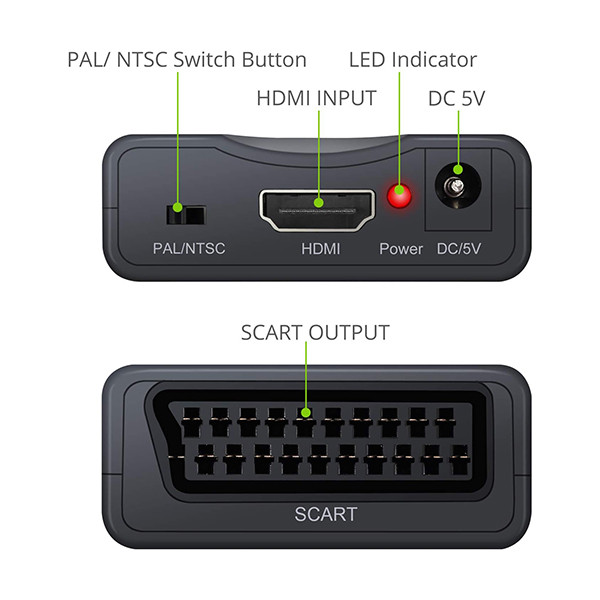 مبدل HDMI به SCART مدل XUNVC393