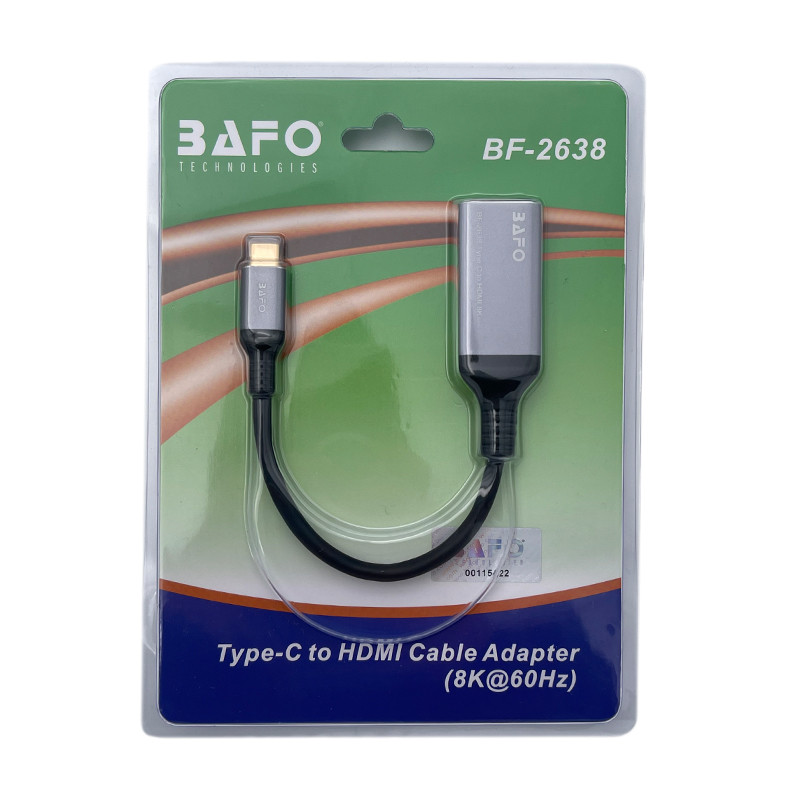 مبدل USB-C به HDMI بافو مدل 8K مدل BF-2638
