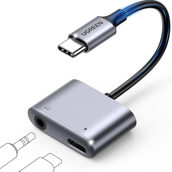 مبدل USB-C به جک 3.5 میلی متر یوگرین مدل CM231-60164