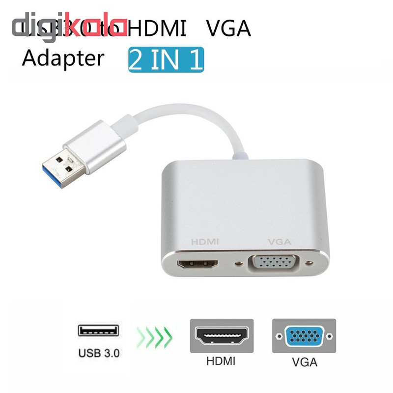 مبدل USB به HDMI/VGA مدل MN