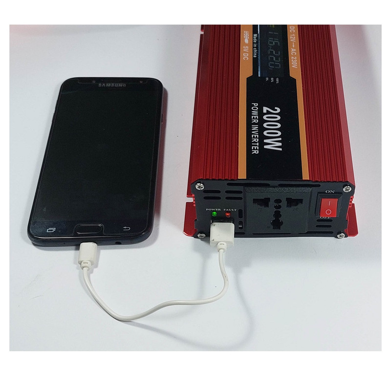 اینورتر ویلیون مدل WE-2000LCD ظرفیت 2000 وات