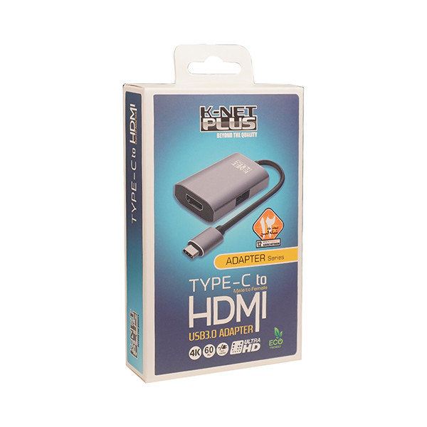 مبدل USB-C به HDMI و USB3.0 کی نت پلاس مدل KP-COCMS202