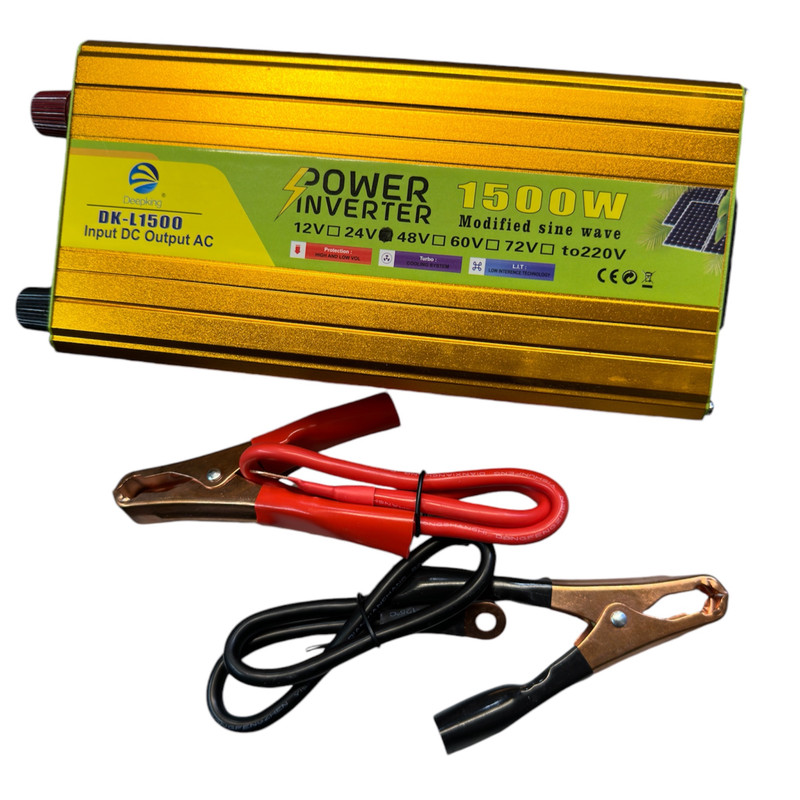 مبدل برق خودرو دیپ کینگ مدل 24V-TO-220V-1500W