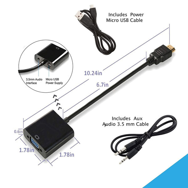 مبدل HDMI به VGA فرانت مدل FN-HVAM