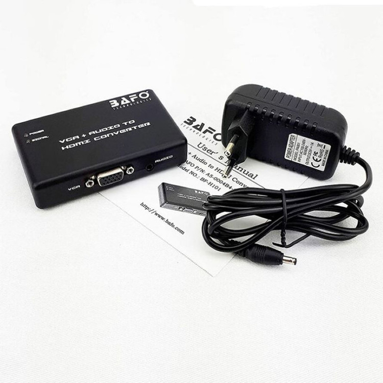 مبدل VGA+AUDIO به HDMI بافو مدل BF-H101
