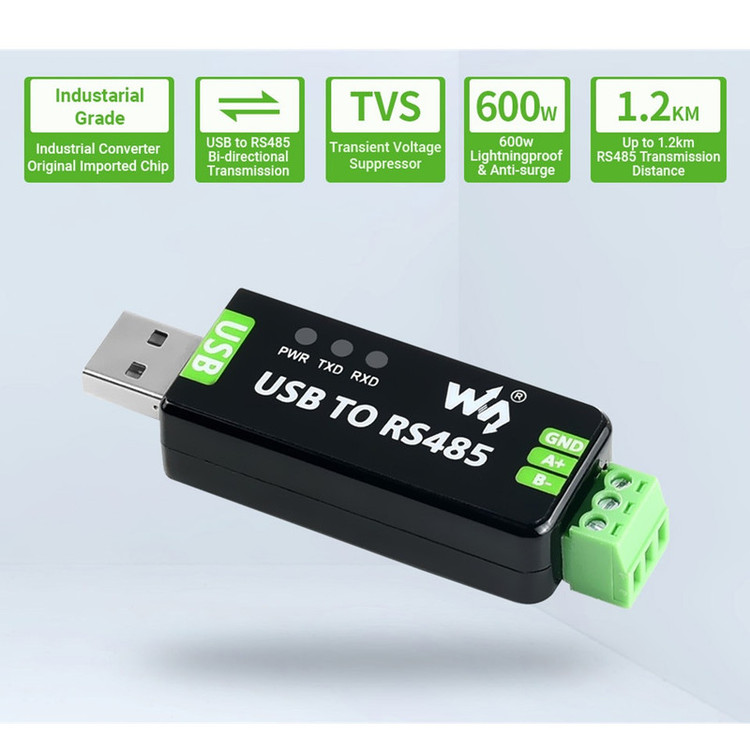 مبدل صنعتی USB به RS485 ویوشیر مدل USB TO RS485