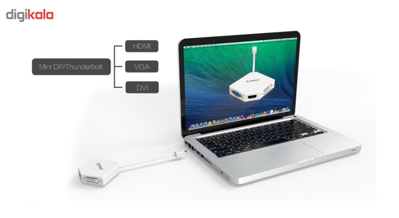 مبدل Mini DisplayPort به VGA/HDMI/DVI اوریکو مدل DMP-HDV3S
