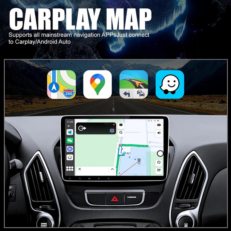 کارپلی و اندروید اتو مدل Wireless P9593 Carplay/Android Auto به همراه مبدل USB به USB-C