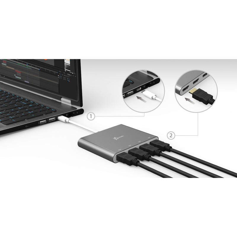 مبدل USB-C به HDMI جی فایو کیرییت مدل LCA366