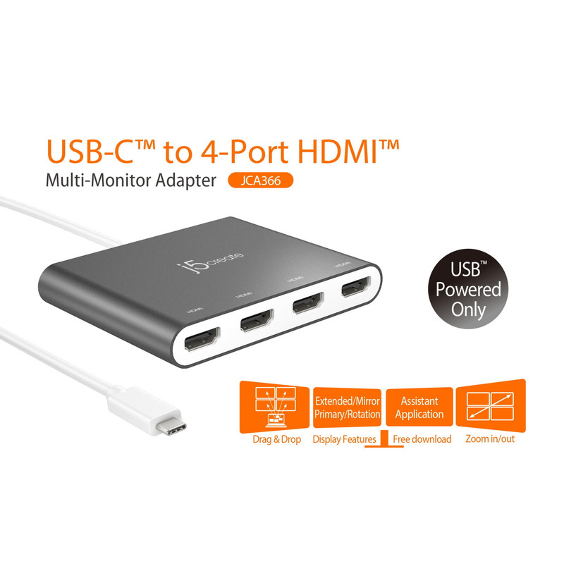 مبدل USB-C به HDMI جی فایو کیرییت مدل LCA366