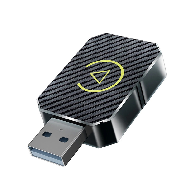 کارپلی و اندروید اتو مدل Wireless CarPlay/Android Auto Q1M به همراه مبدل USB به USB-C